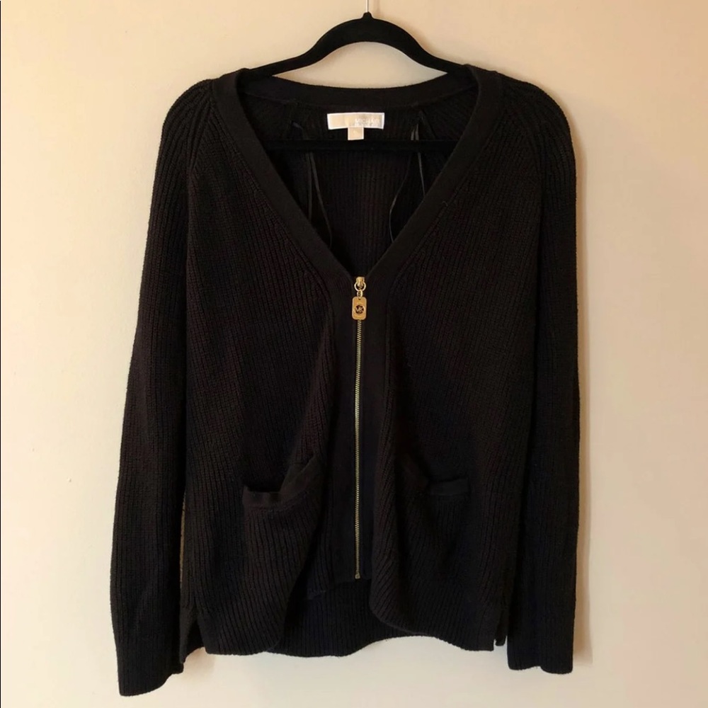 Black Gold Michael Kors Cardigan with pockets!